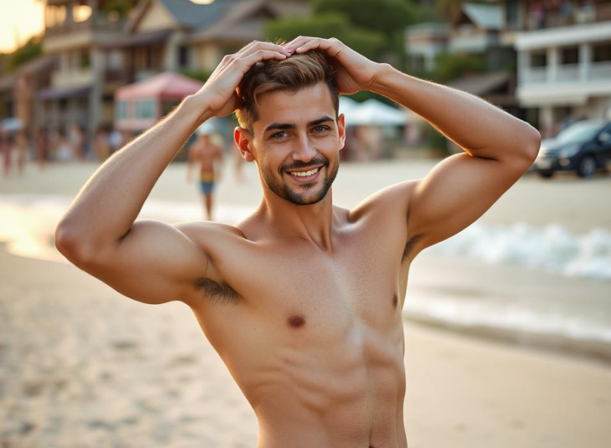 Hüpfe den Jungen zum Wackeln