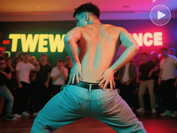 Garoto rebolando na balada