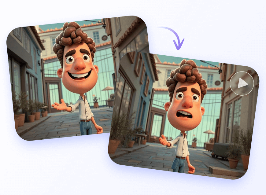 Cartoon character talking avatar