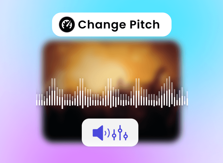 Change audio pitch in clipfly