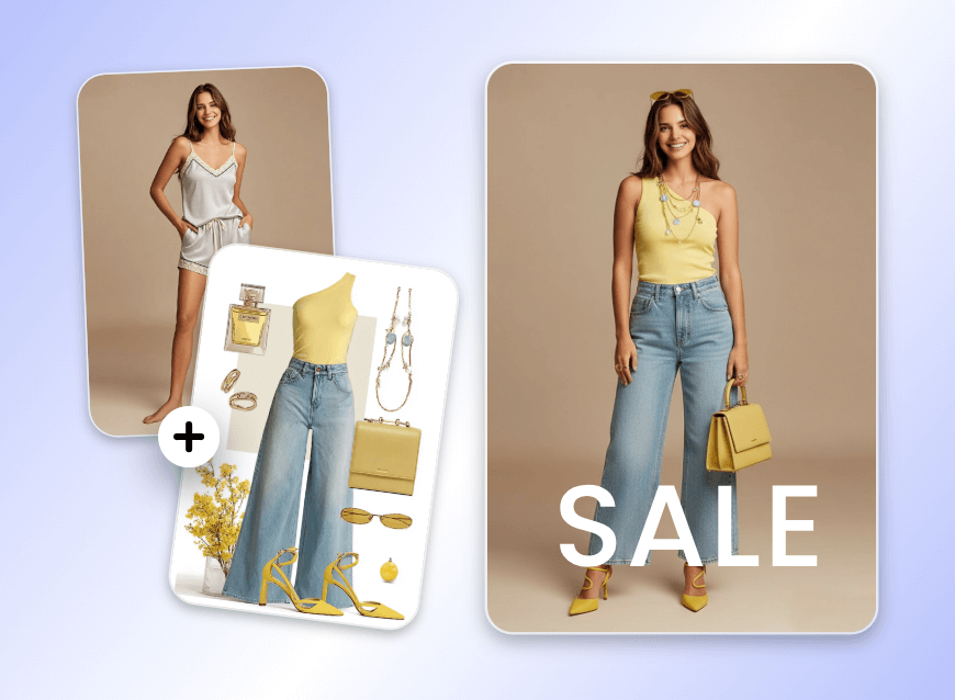 Changer les vêtements de la femme portant un pyjama avec le générateur d'image IA Nano Banana Pro