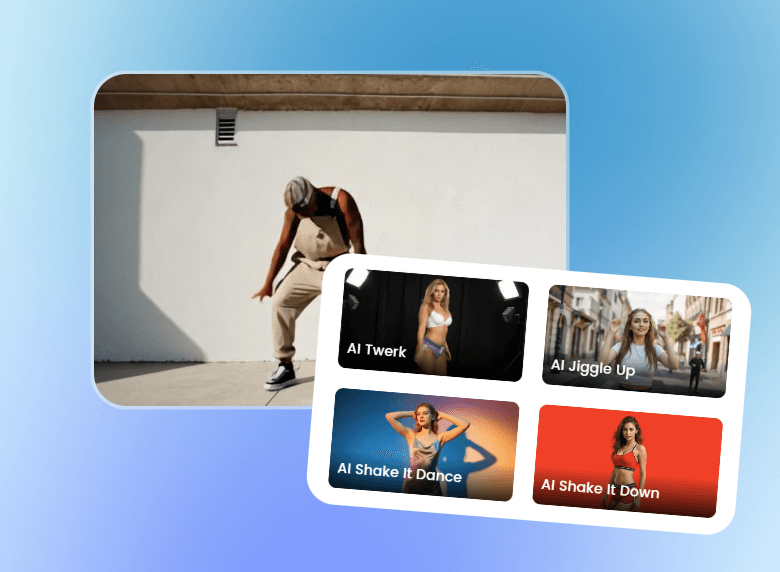 Choose the wanted dance style and turn a photo of a black man into a dancing video