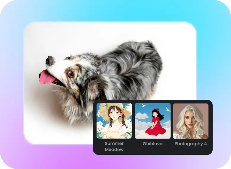 Choose your preferred style for your ai meme