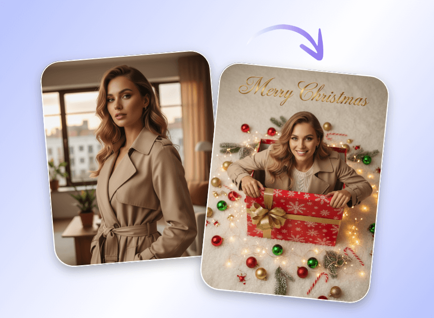 Effet boîte cadeau de Noël