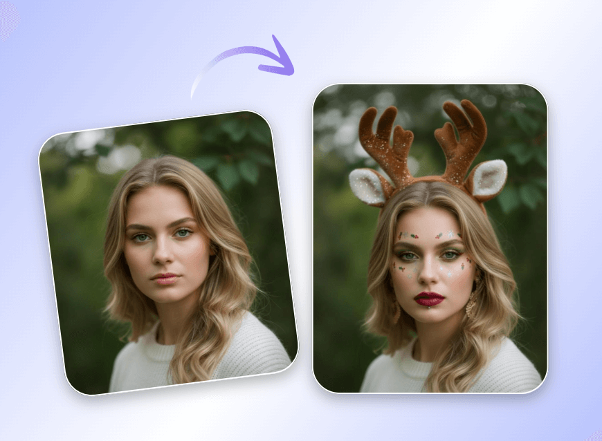 クリスマスメイク インスタクリスマスフィルター