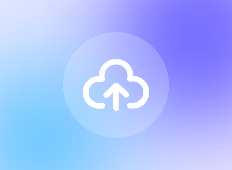 Cloud saving icon