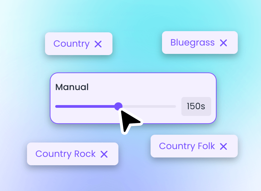 Configure music style and length