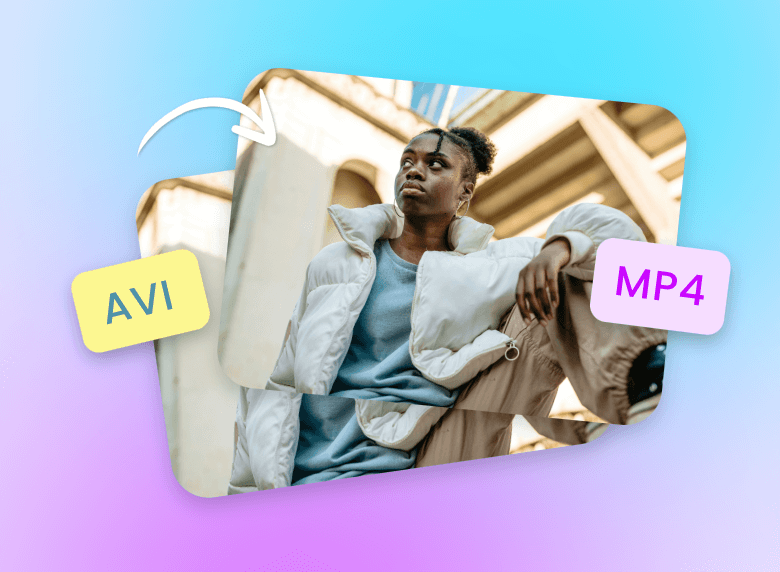 Convert an AVI video of a black girl to MP4 format