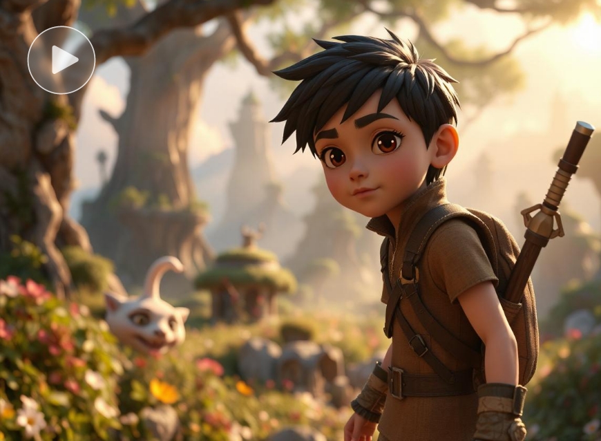 Create AI adveture movies in 3D cartoon style