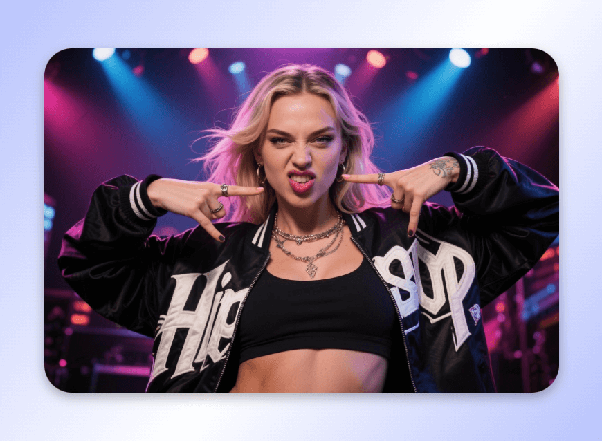 Create a freestyle prank song for a rap girl