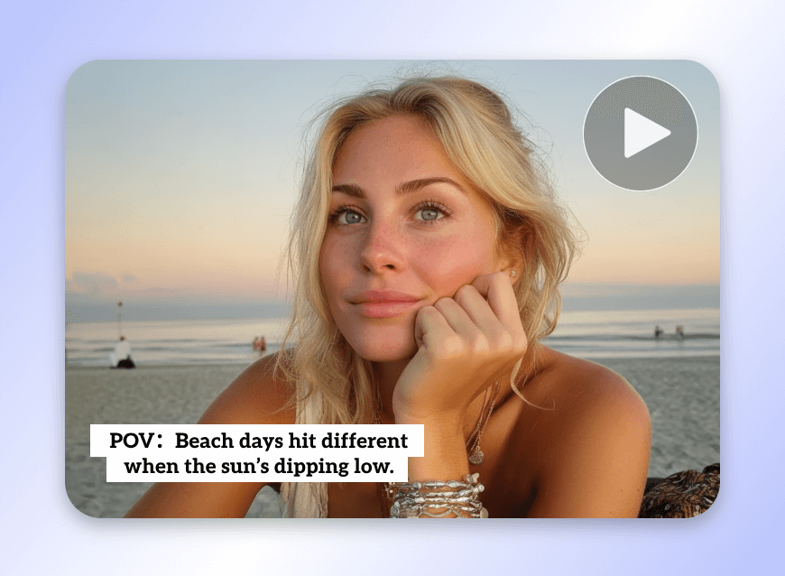 Create a selfie pov video featuring a young lady