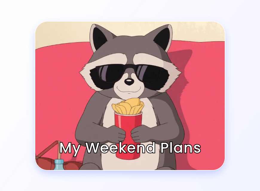 Crie um guaxinim no estilo anime e transforme-o em um meme