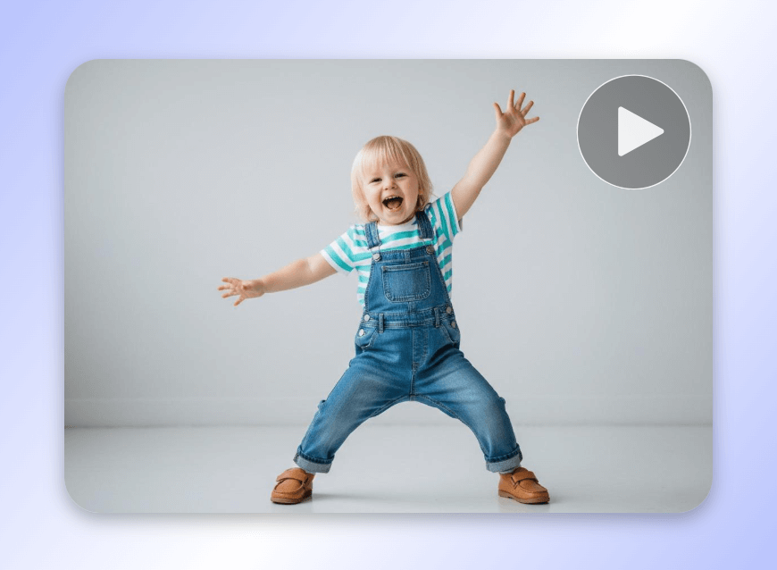 Create an ai baby dance video clip