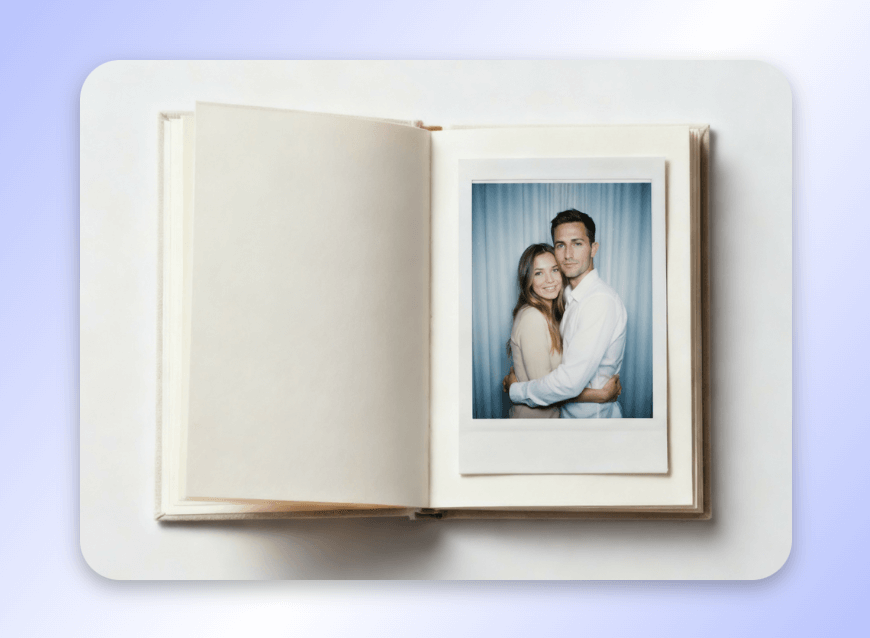 Create an ai polaroid photo for illustration purpose