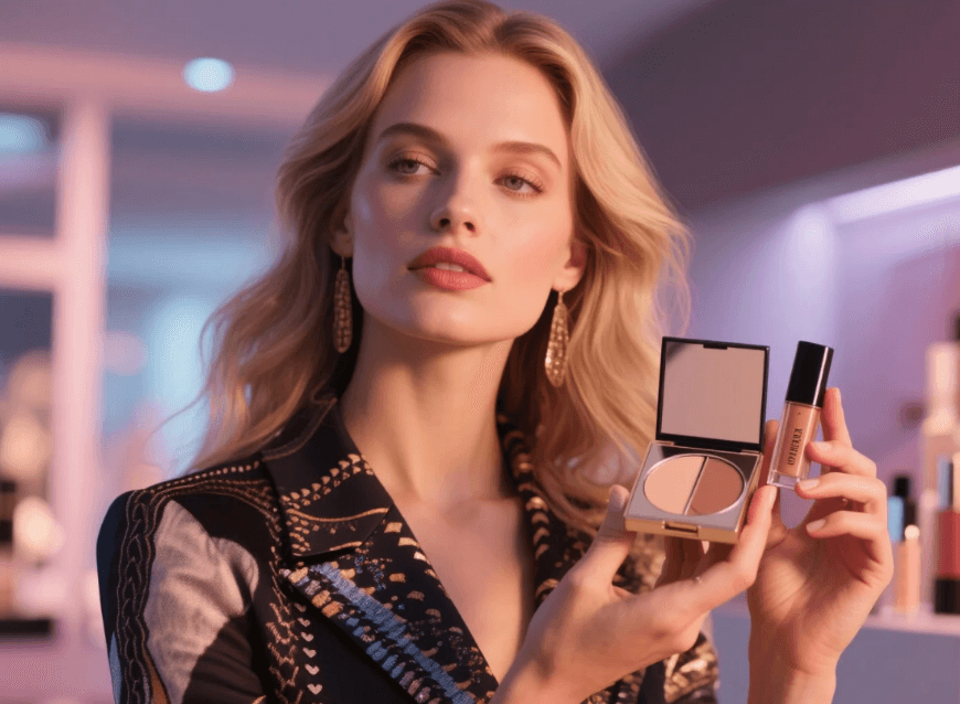 製作化妝品行銷廣告的 AI 故事板影片