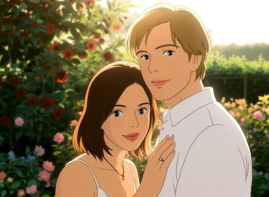 Create an animated couple picture for a young couple with clipfly ai couple maker