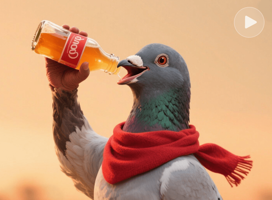 ブレインロット風の広告素材に