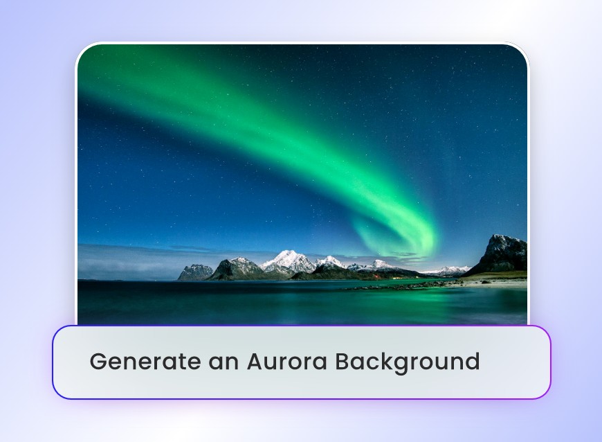 Create unique image BG from text prompt in Clipfly