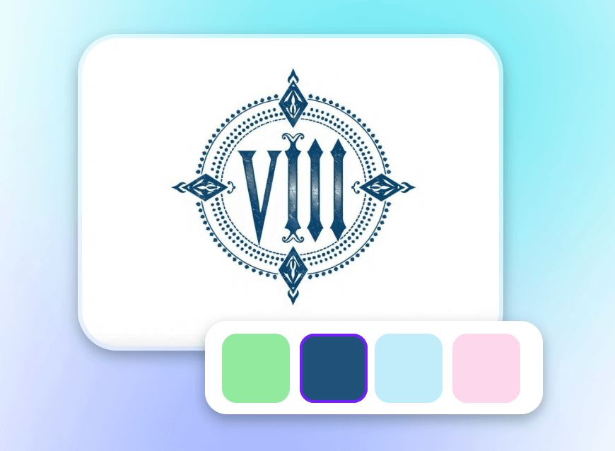 Customize the prompt to adjust the font and color of the roman numeral tattoo
