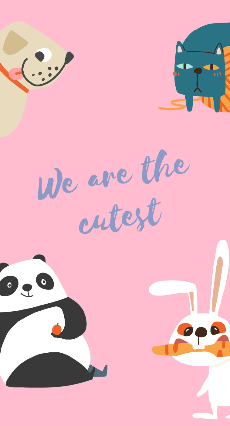 Cute cartoon wallpaper generated by clipfly ai wallpaper generator
