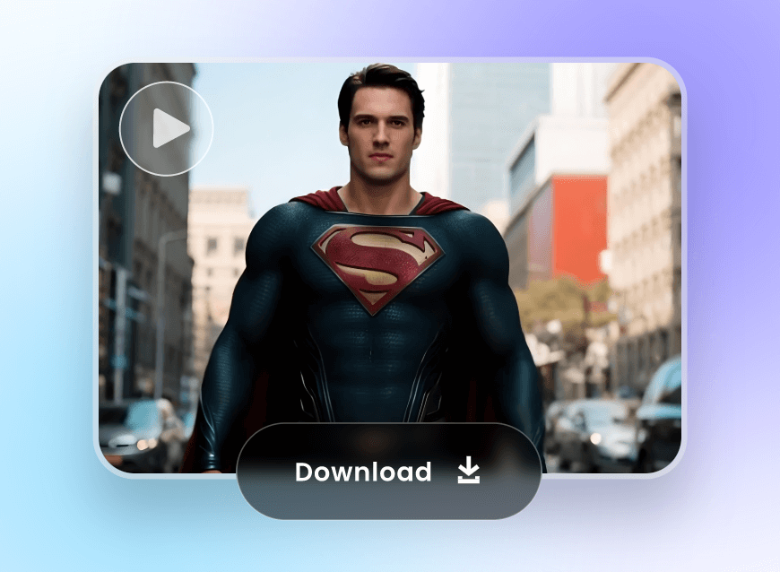 Download AI generated superman video