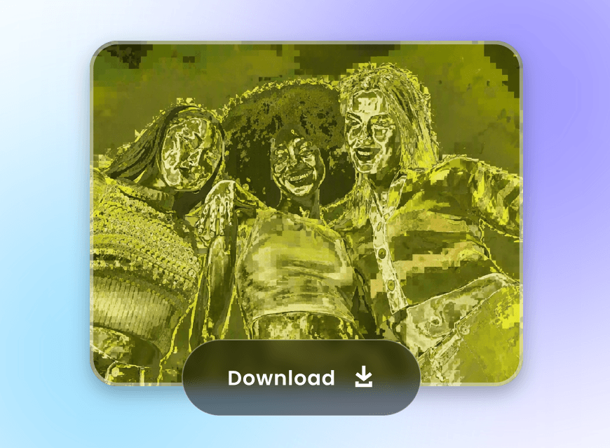 Download a best friends photo transformed with matcha effect