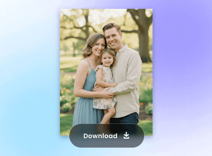 Download a generated ai family portrait