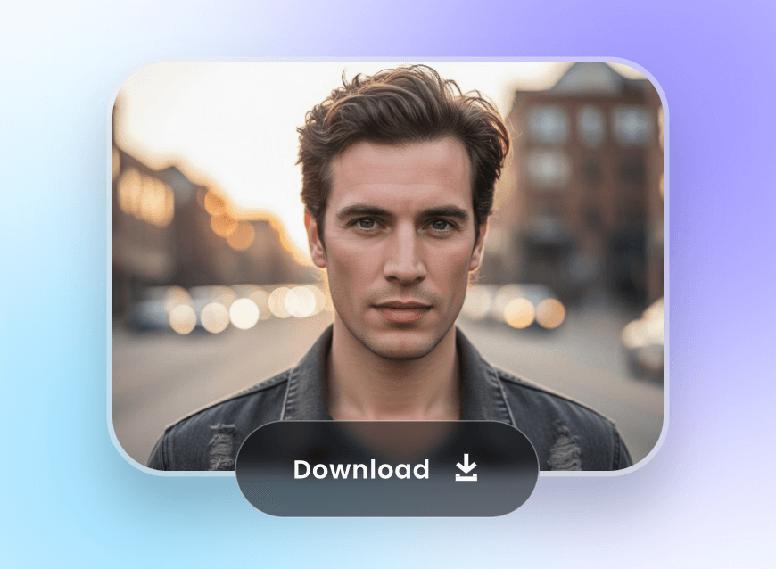 Download a photo of the man after beard removal