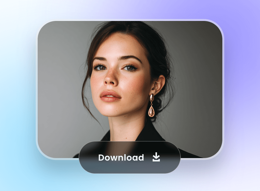 Download ai generated female portrait from text in clipfly