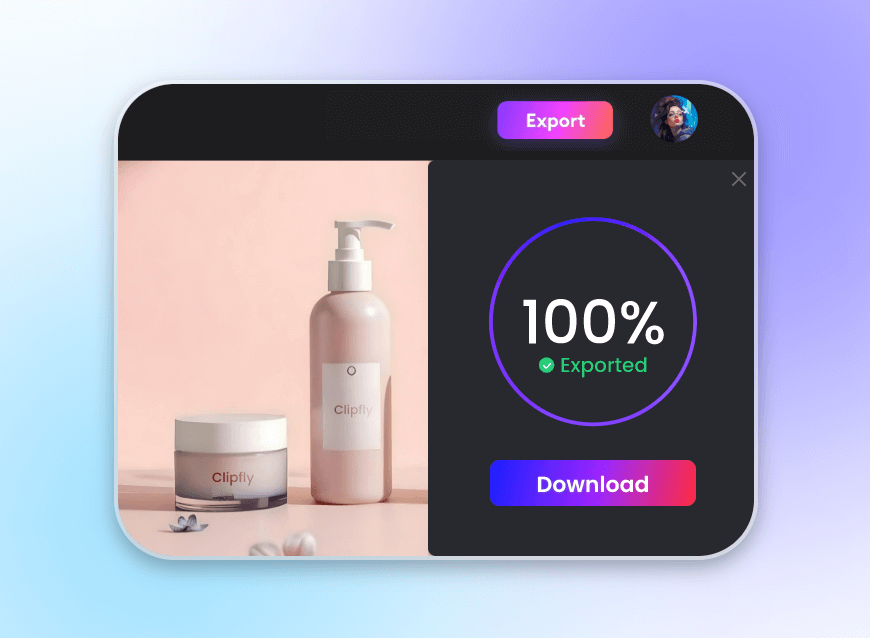 Download ai generated promo video