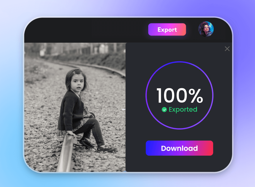 エクスポートとダウンロード