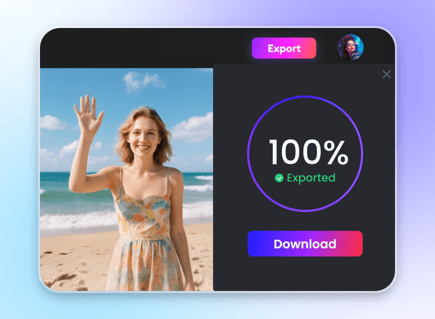 Download the animated picture of a lady with a flowery dress from clipfly