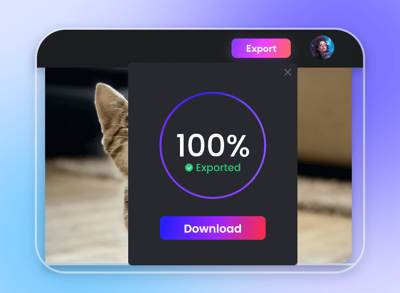 Download the cat meme video from clipfly