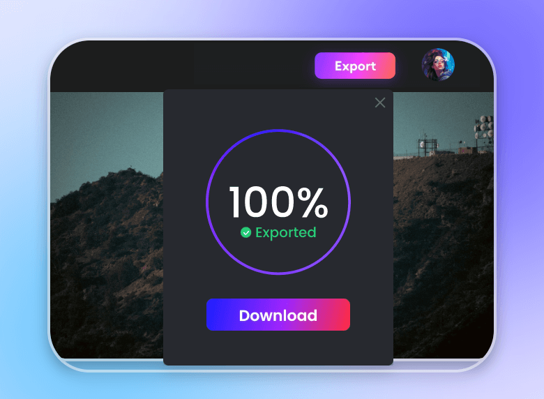 Download the edited film of a hollywood view