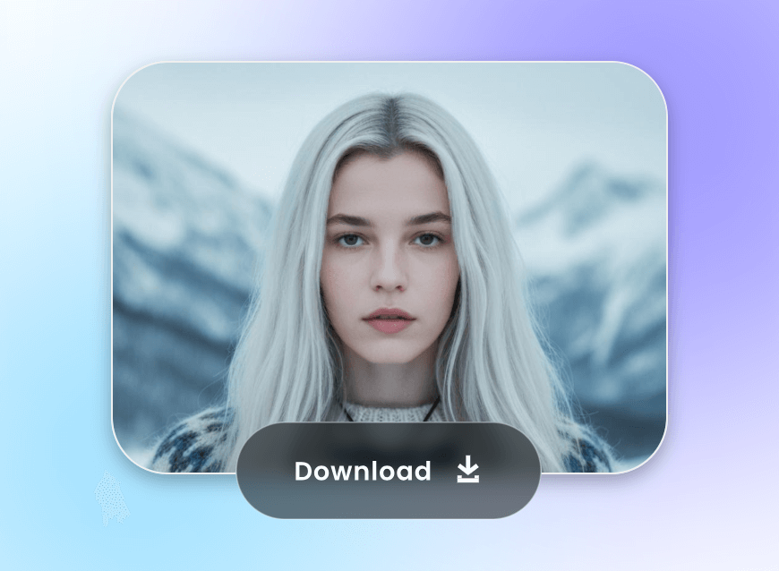 Download the face morphing portrait from clipfly