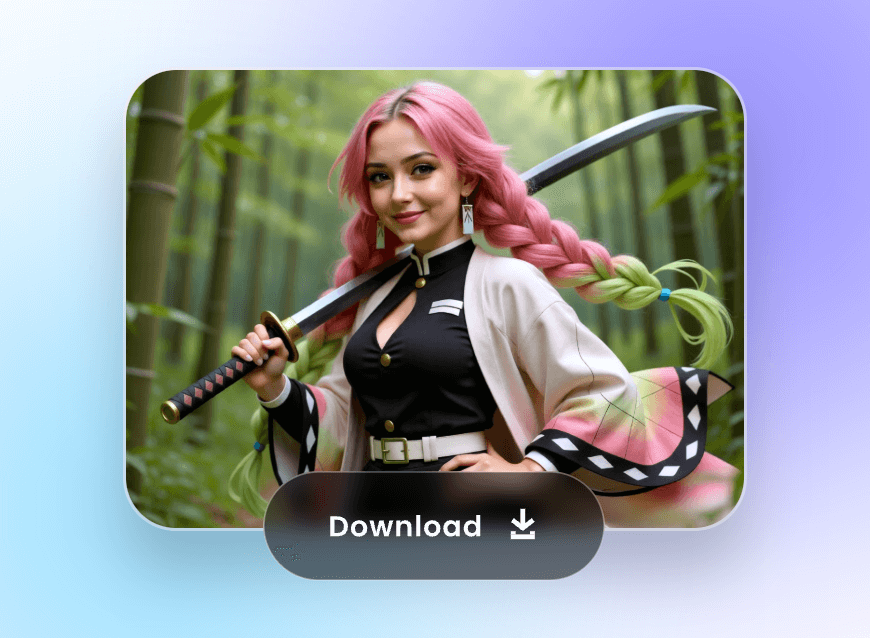 Download the realistic photo generated with clipfly cartoon to realistic ai