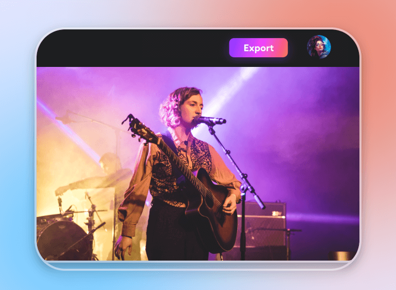 Download the trimmed video of a lady singing live