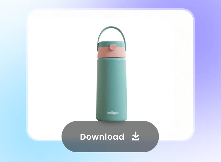 Download the water bottle image with white background