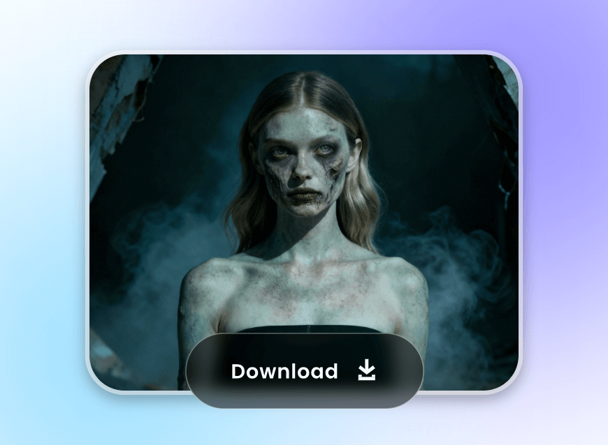 Download the zombie version of a blond hair girl