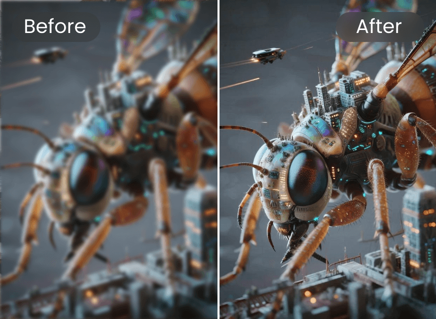 Mejora la calidad de imagen de una imagen generada por IA