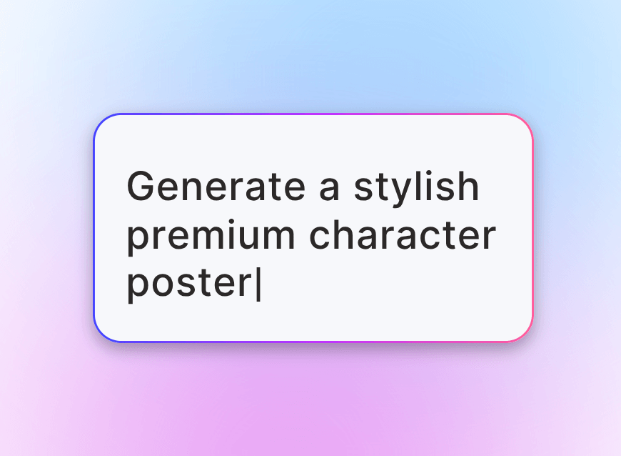 Enter a text prompt into clipfly ai poster generator