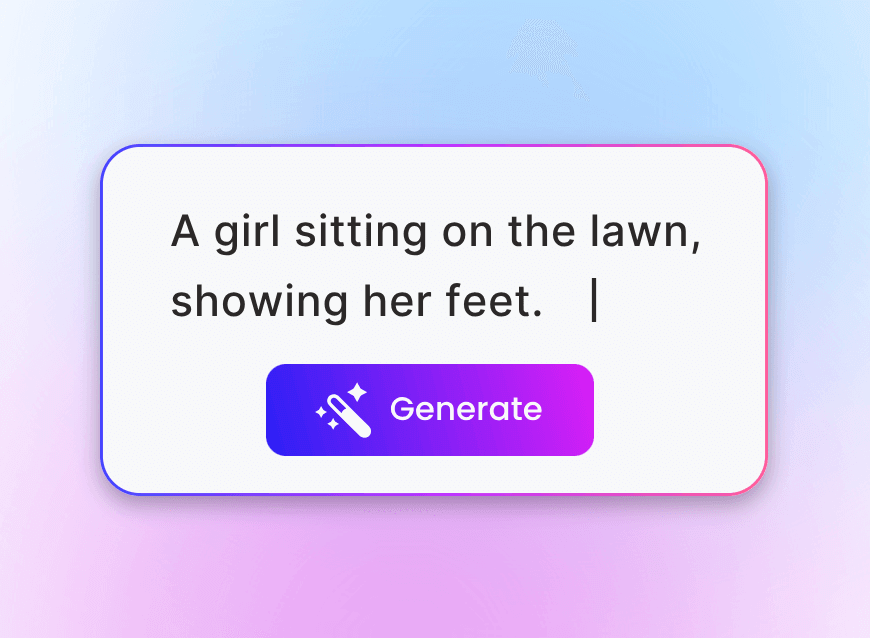 Enter prompts in clipfly ai feet generator