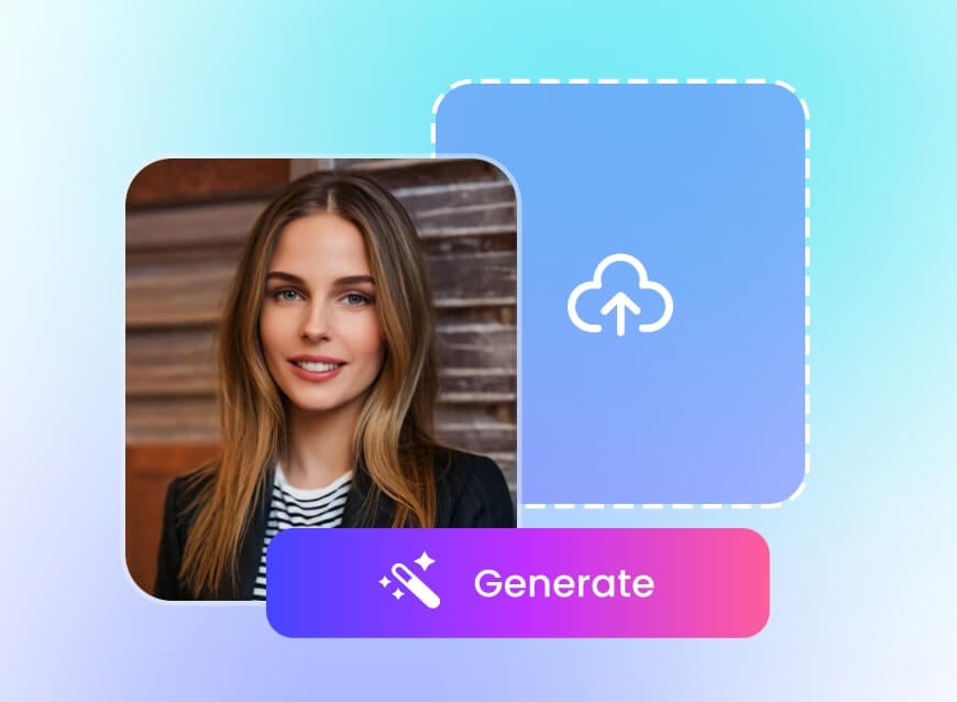 Insira a imagem frontal do seu rosto para gerar uma foto profissional