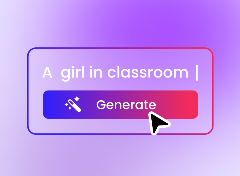 Insira seu prompt de texto para criar desenho animado com IA no Clipfly