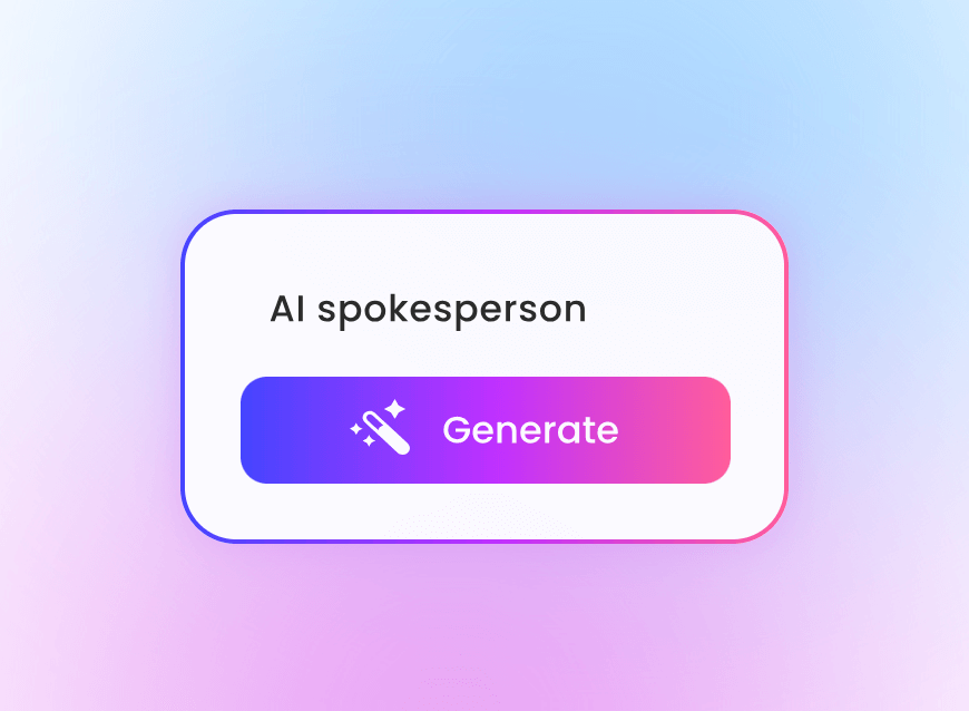 Enter your text to describe your ai spokesperson