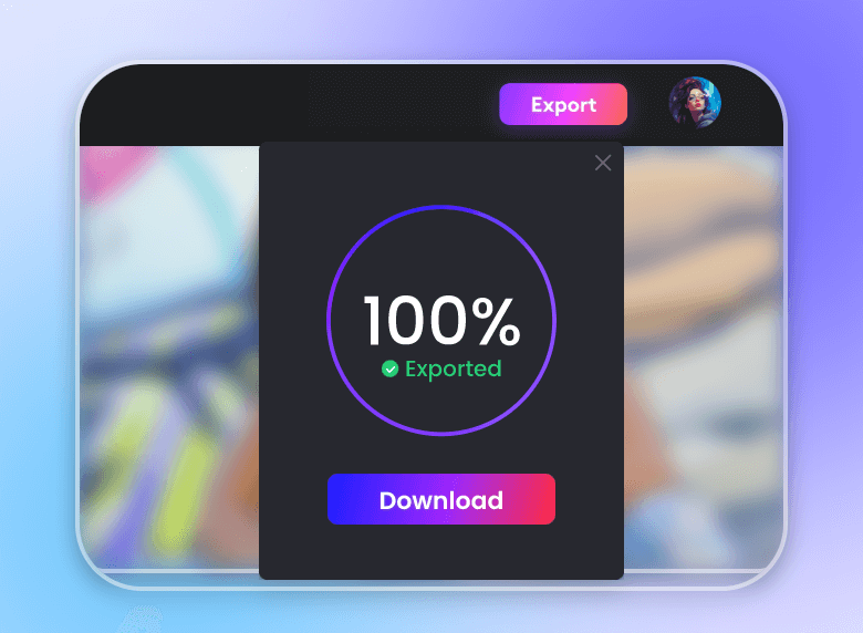 Export a converted audio file