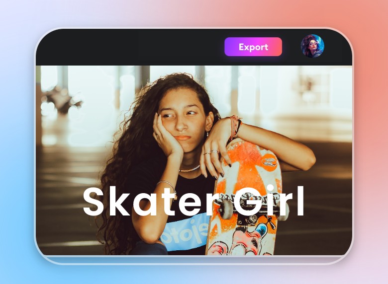 Export a edited video