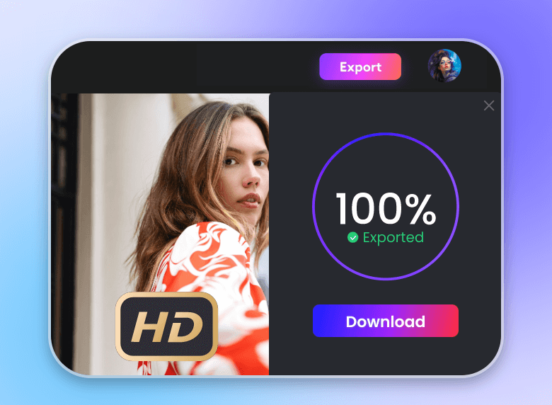 Export converted gif in high quality in clipfly