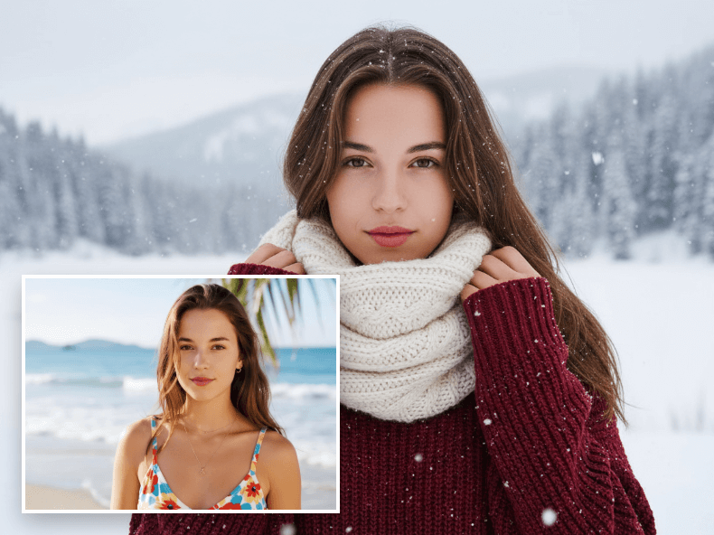 Imagen destacada para la página Añadir nieve a una foto de Clipfly