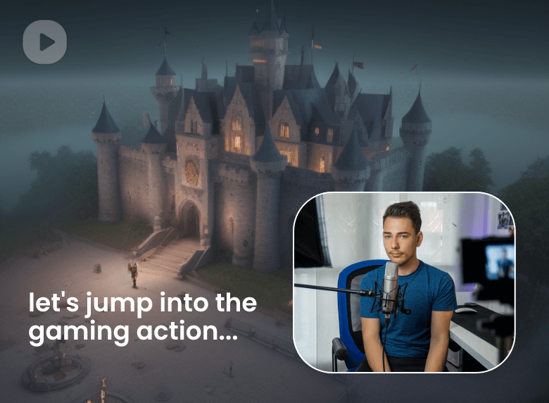 Editor de vídeo para jogos com interface de jogo